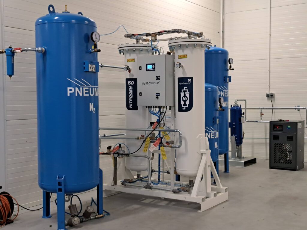 Wytwornica azotu do procesu produkcji kabli