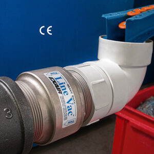 EXAIR Corporation 3 NPT Heavy Duty Line Vac™ Conveys Plastic Cap Nails.