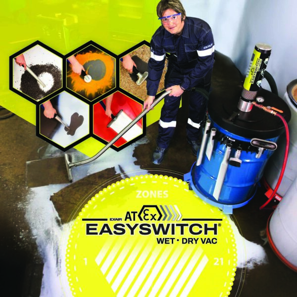 ATEX EasySwitch odkurzacz pneumatyczny wet-dry