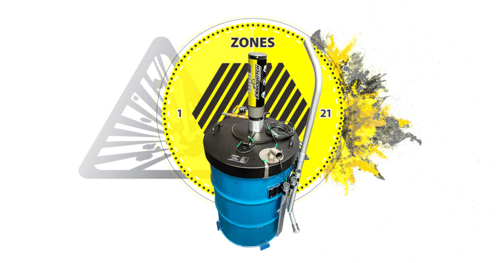 ATEX EasySwitch odkurzacz pneumatyczny wet-dry